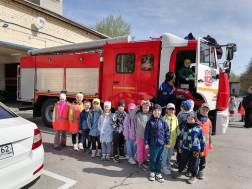 Экскурсия детей подготовительной группы в пожарную часть.
